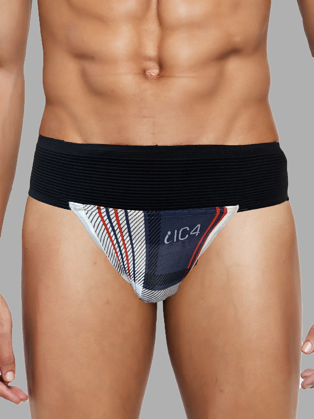 IC4 Men's Checks Print Gym Supporter