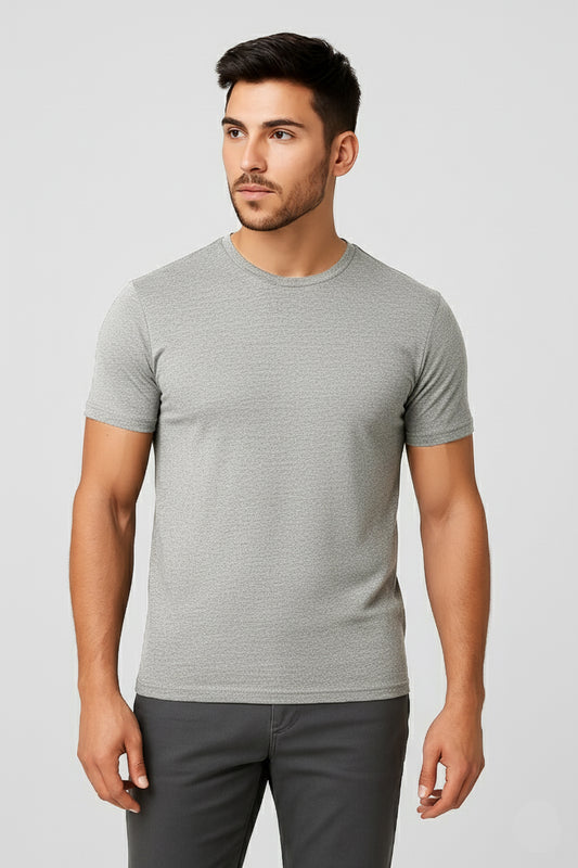 IC4 Men's LuxeFit Solid Tee (Grey)