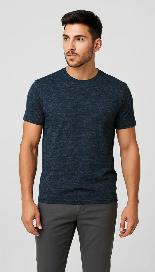 IC4 Men's LuxeFit Solid Tee (Navy)