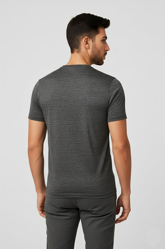 IC4 Men's LuxeFit Solid Tee (Charcoal)
