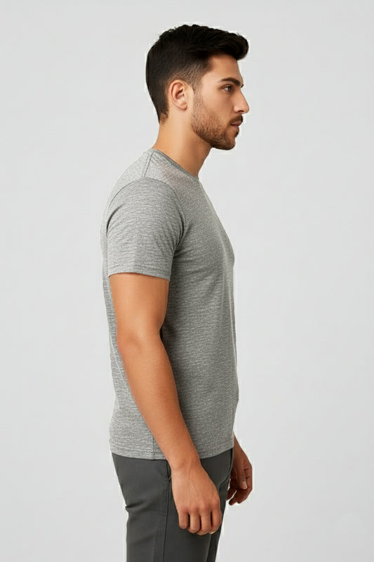 IC4 Men's LuxeFit Solid Tee (Grey)