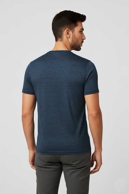 IC4 Men's LuxeFit Solid Tee (Navy)