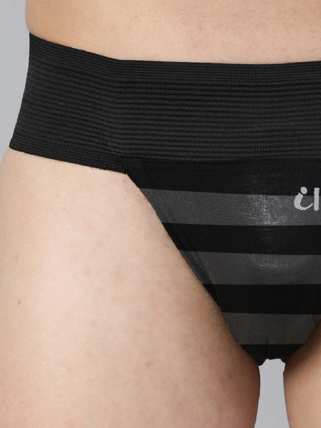 IC4 Men's Cotton Striped Gym Supporter Combo Pack of 2