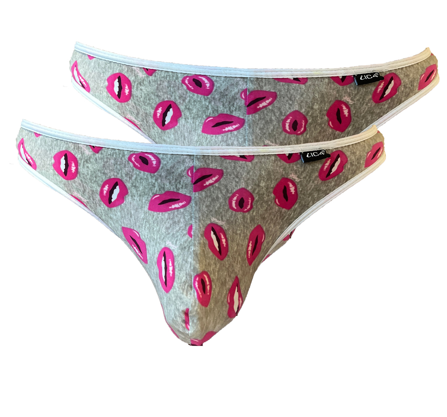 IC4 Men's Printed Thong Combo Pack of 2