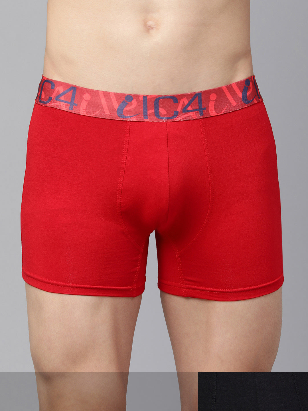 IC4 Men's Cotton Elastane Classic Trunk Combo Pack of 2