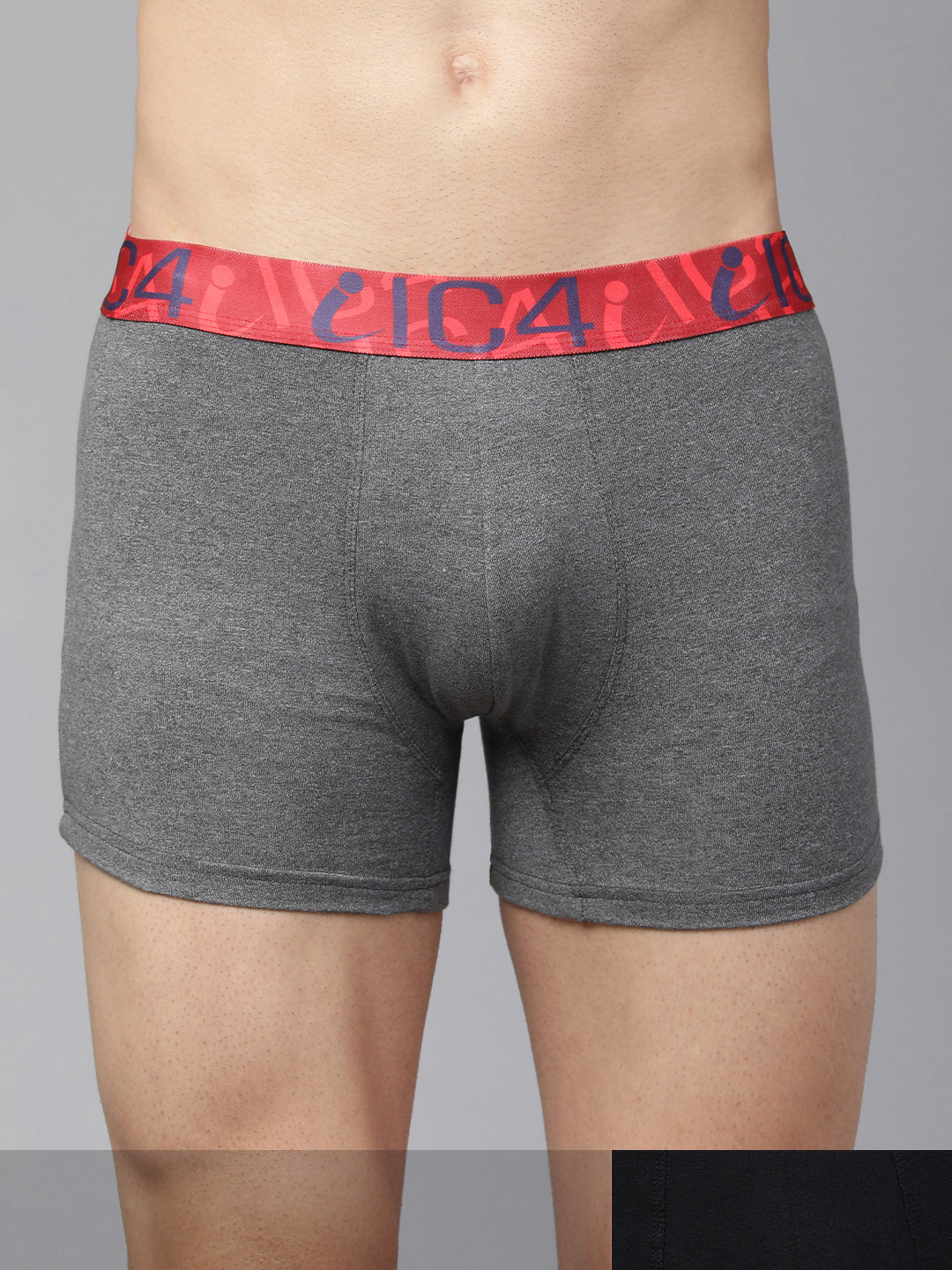 IC4 Men's Cotton Elastane Classic Trunk Combo Pack of 2