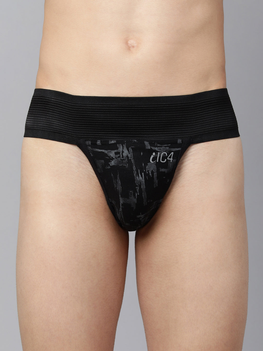IC4 Men's Gym Printed Supporter Combo Pack of 2 Made in Cotton Elastane Fabric