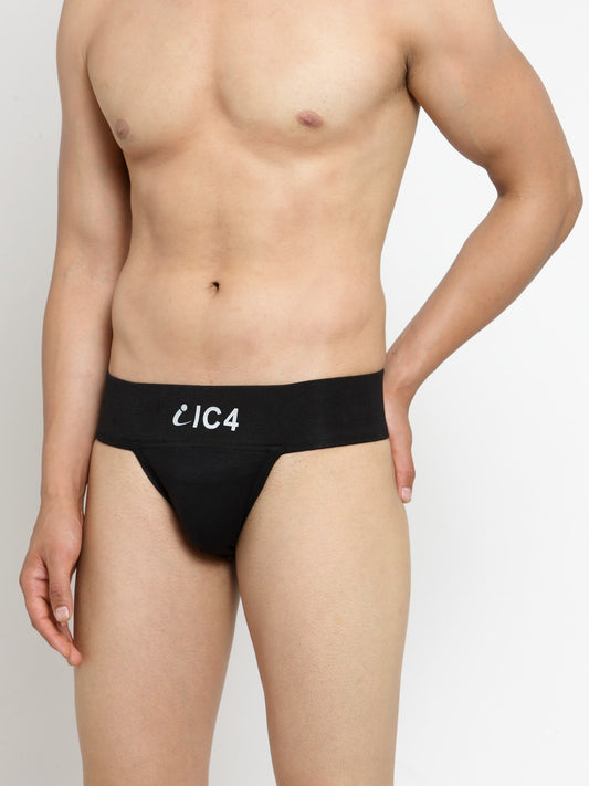 IC4 Men's Cotton Elastane Gym Supporter Combo Pack of 2