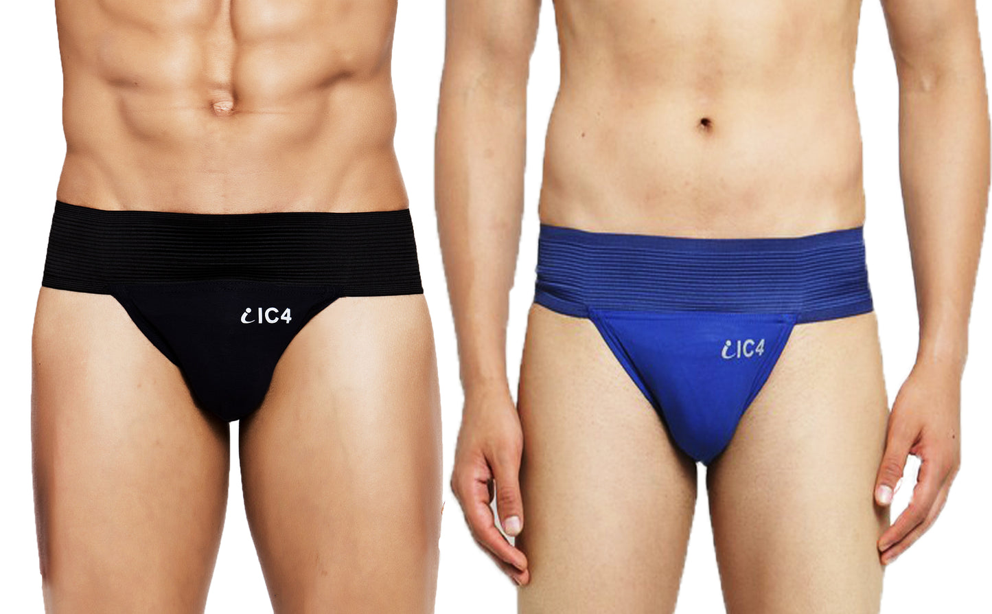 IC4 Men's Cotton Elastane Gym Supporter Combo Pack of 2
