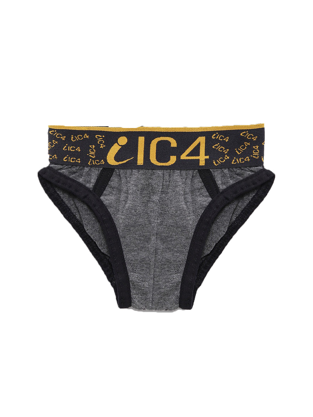 IC4 Boy's Cotton Elastane Brief Charcoal  Combo Pack of 3