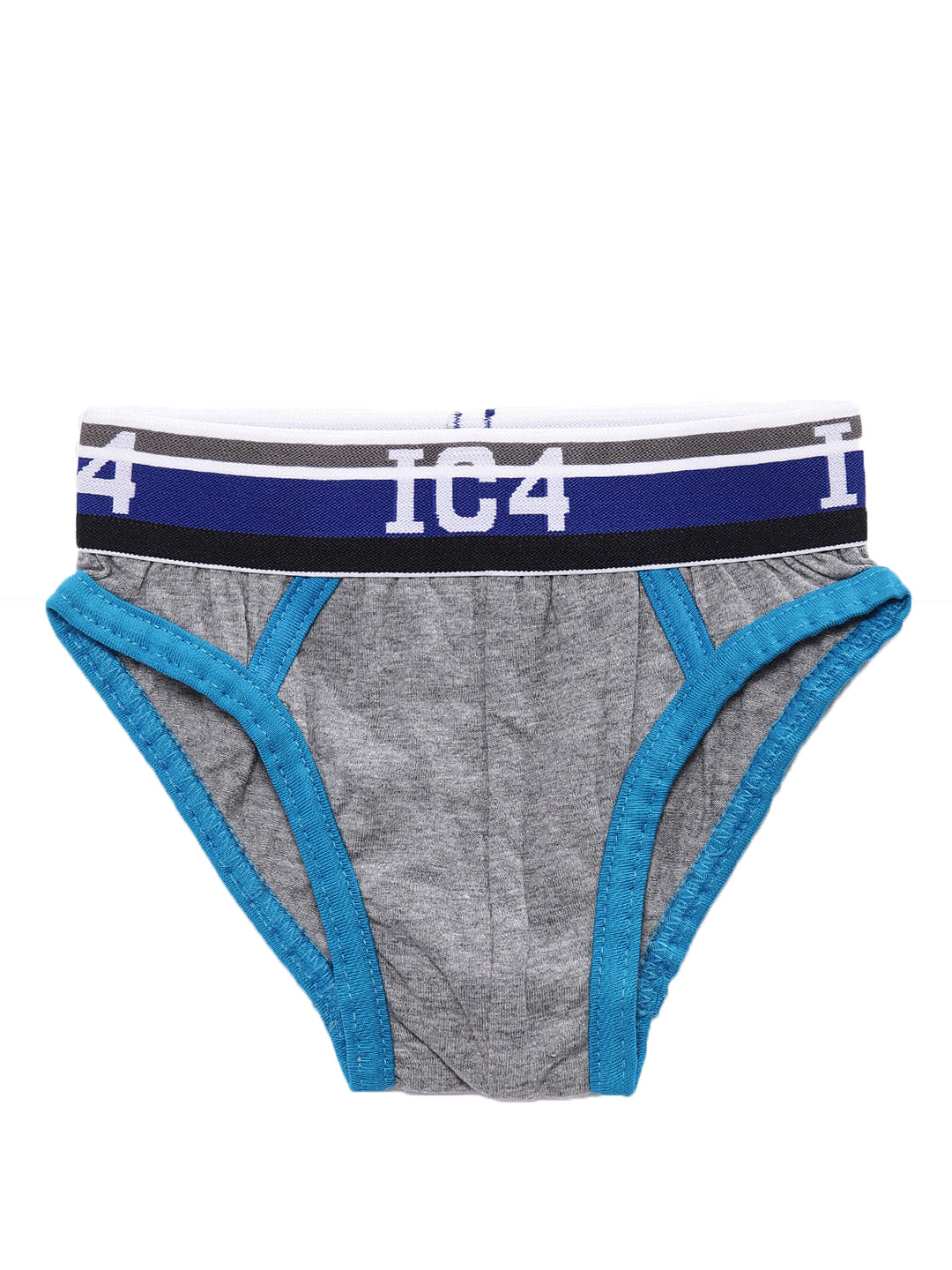 IC4 Boy's Cotton Elastane Brief Grey Combo Pack of 3