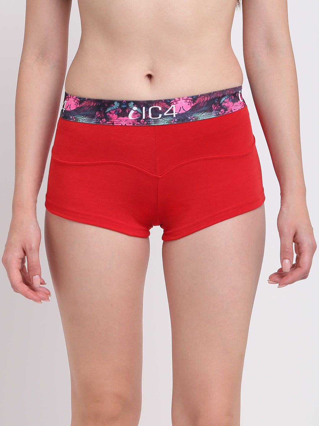 IC4 Women's Cotton Elastane Fashion Boyshorts