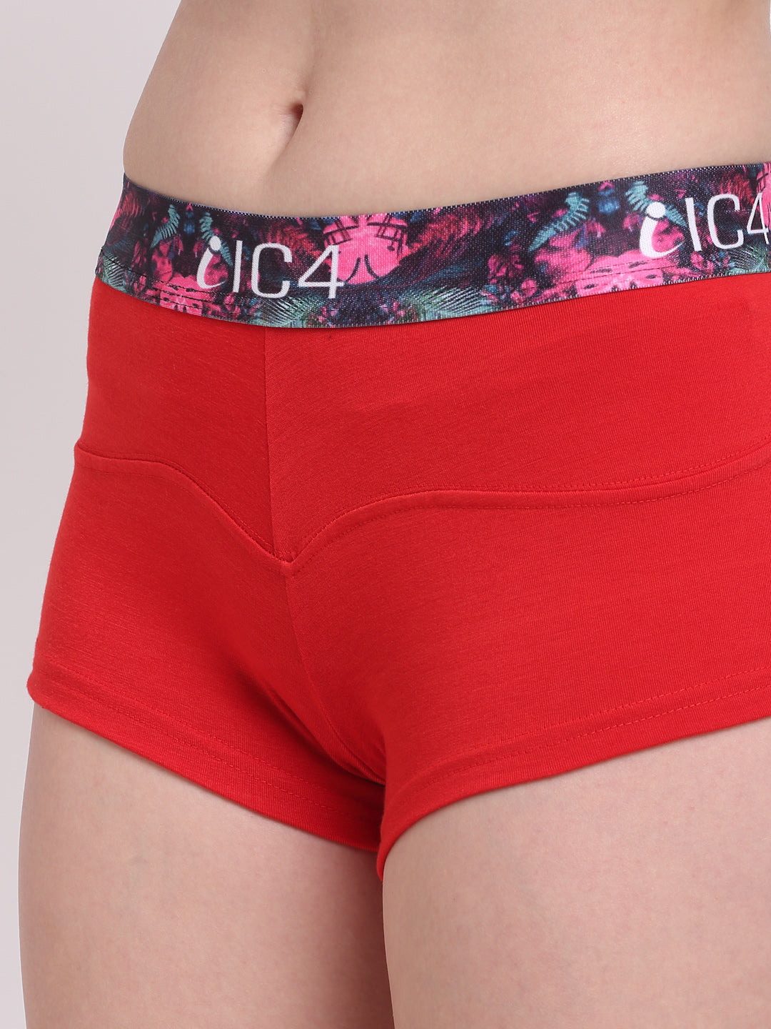IC4 Women's Cotton Elastane Fashion Boyshorts