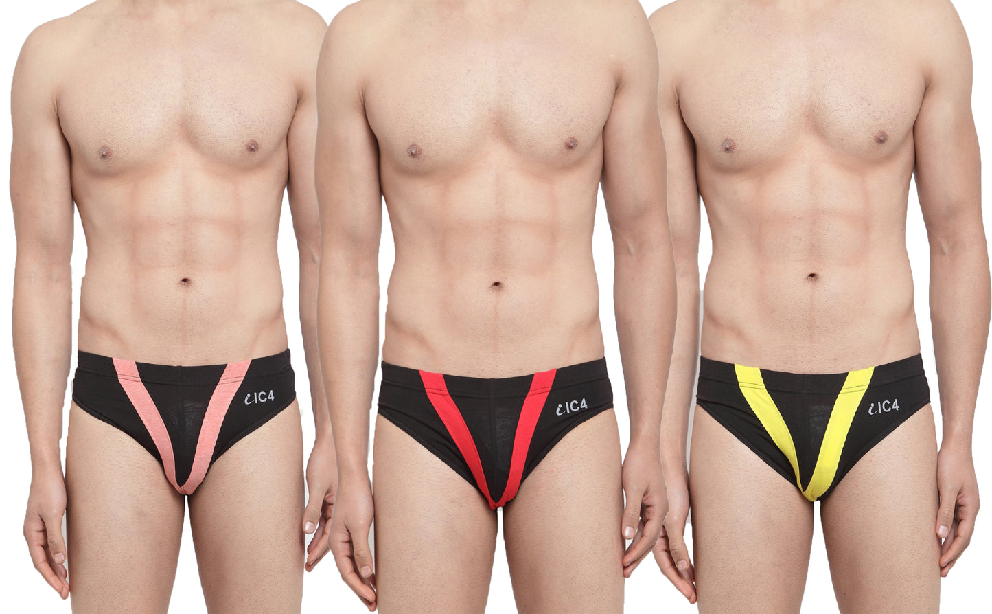 IC4 Men's Designer Brief Combo Pack of 3
