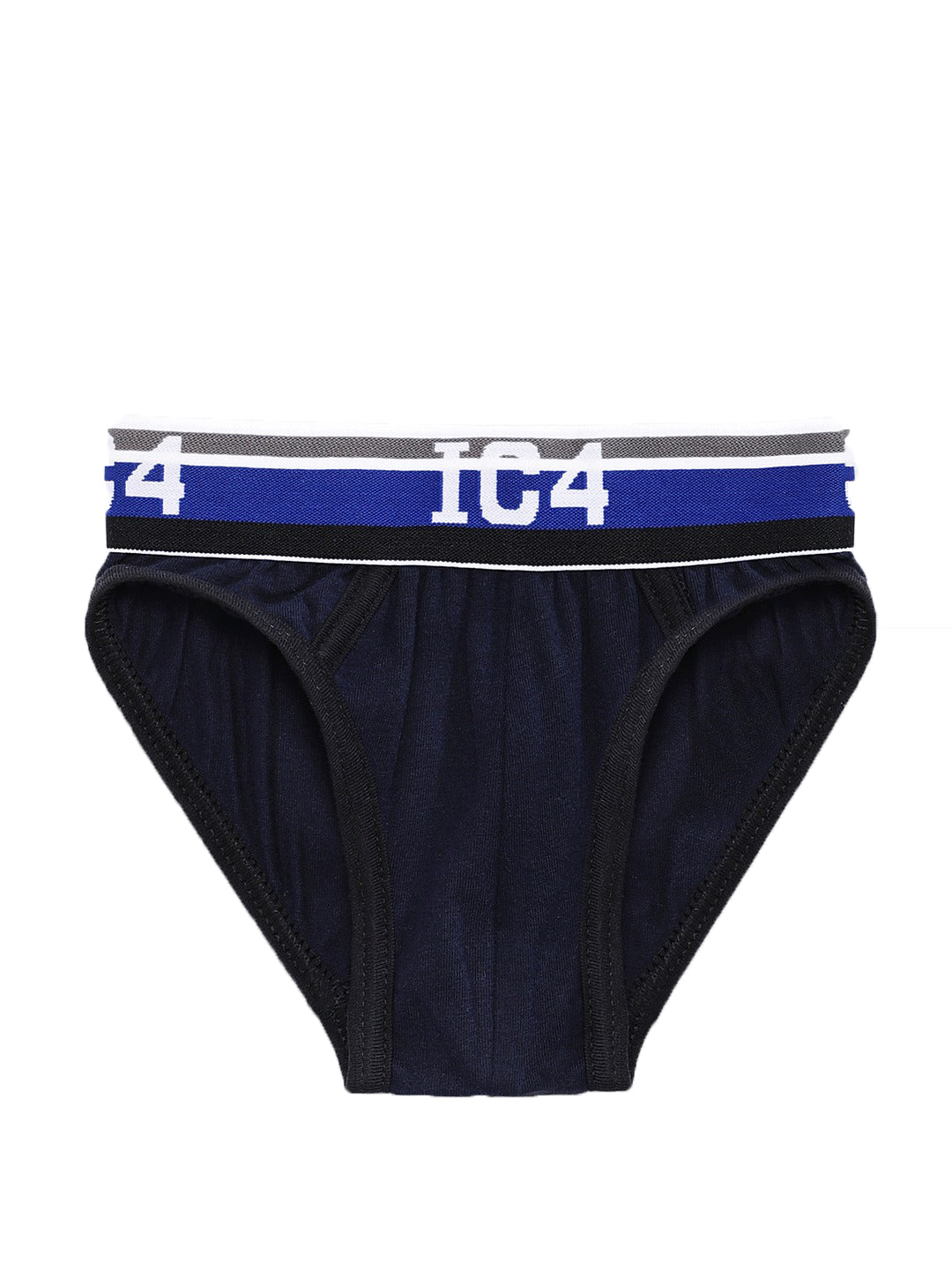 IC4 Boy's Cotton Elastane Brief Navy Combo Pack of 3