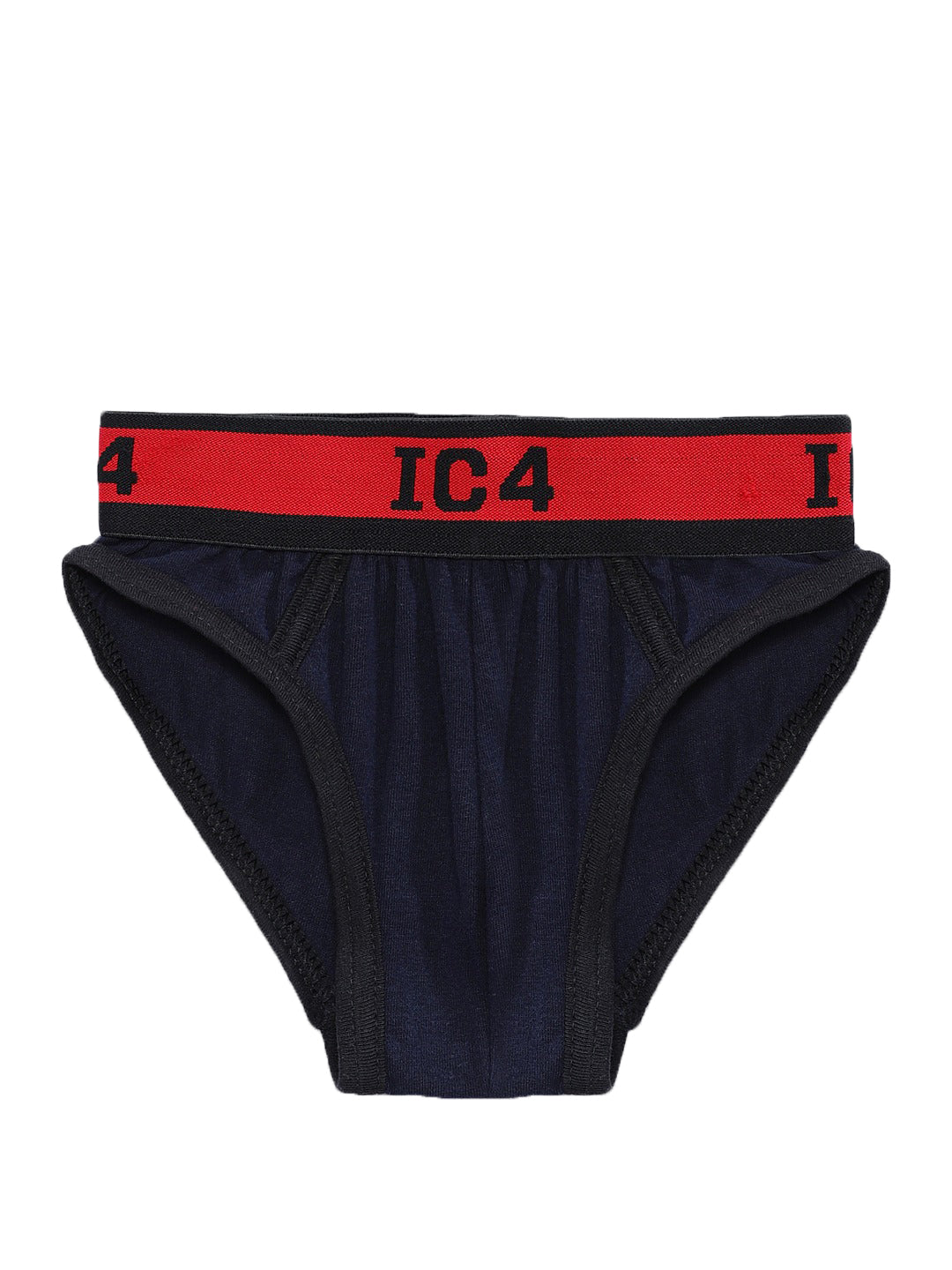 IC4 Boy's Cotton Elastane Brief Navy Combo Pack of 3