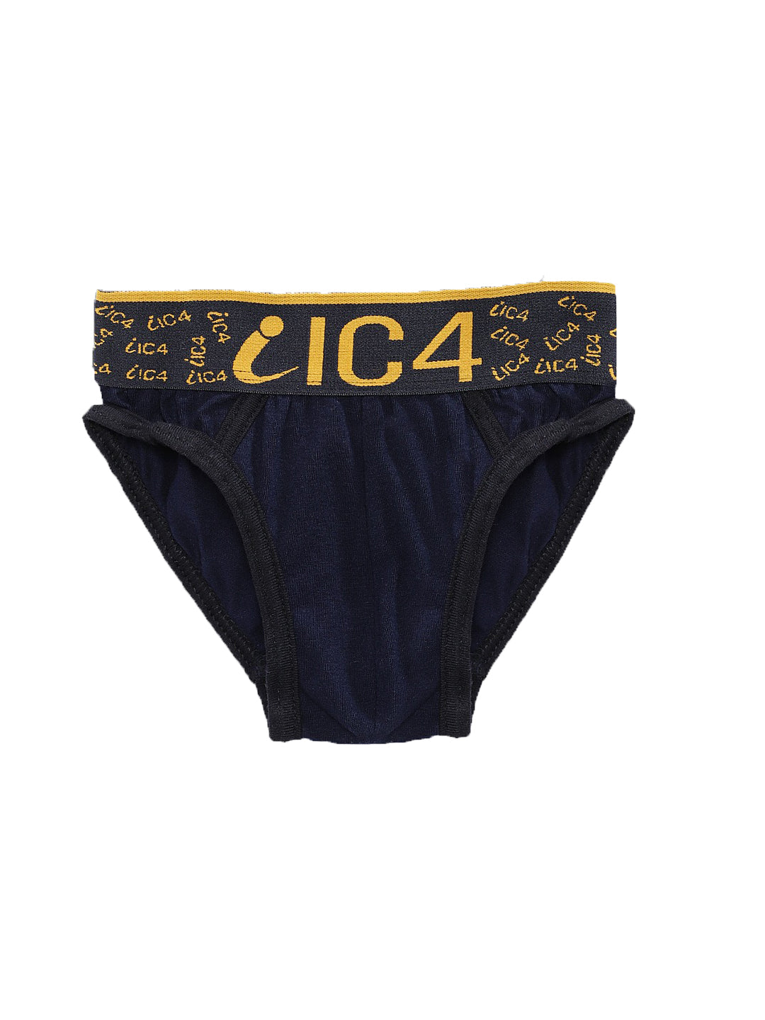 IC4 Boy's Cotton Elastane Brief Navy Combo Pack of 3