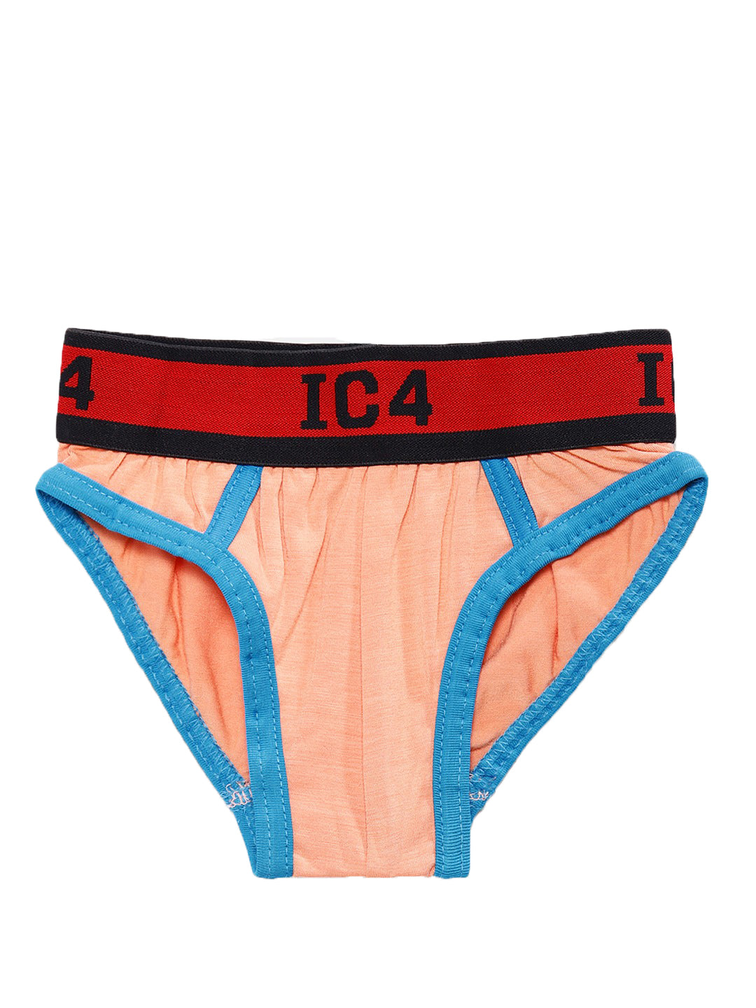 IC4 Boy's Cotton Elastane Brief Orange Combo Pack of 3