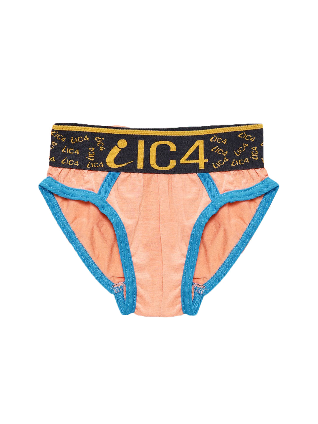 IC4 Boy's Cotton Elastane Brief Orange Combo Pack of 3
