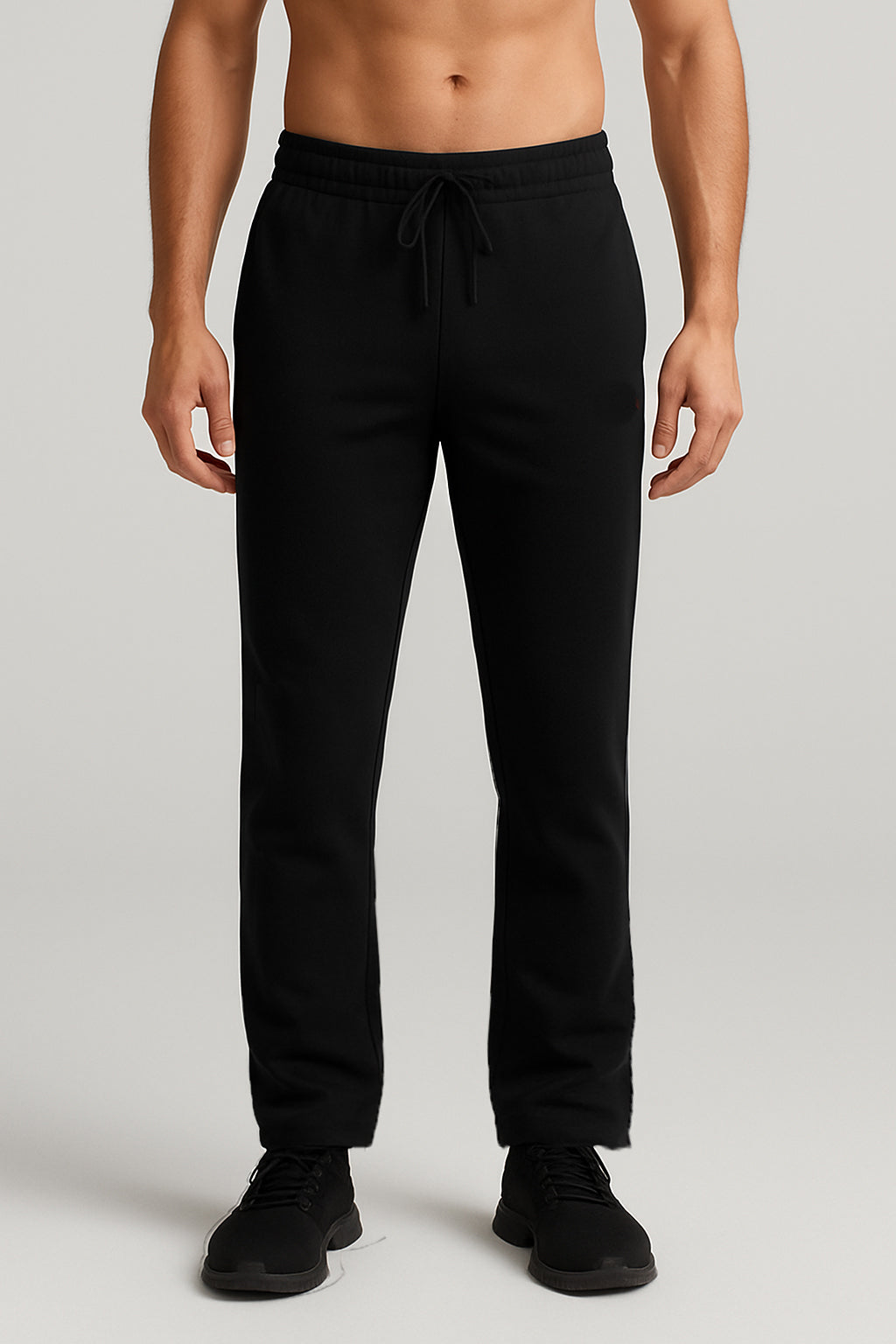 IC4 Men's Versatile Solid Track Pants (Black)