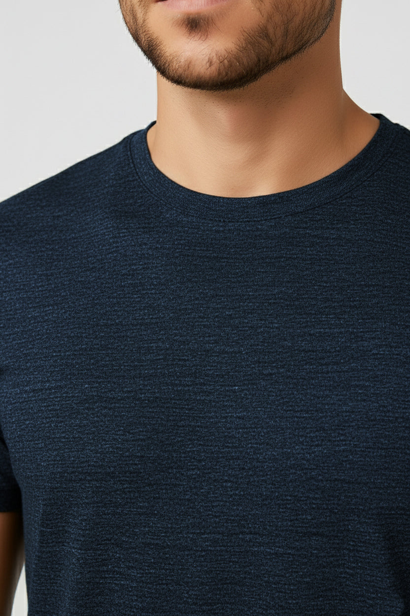 IC4 Men's LuxeFit Solid Tee (Navy)