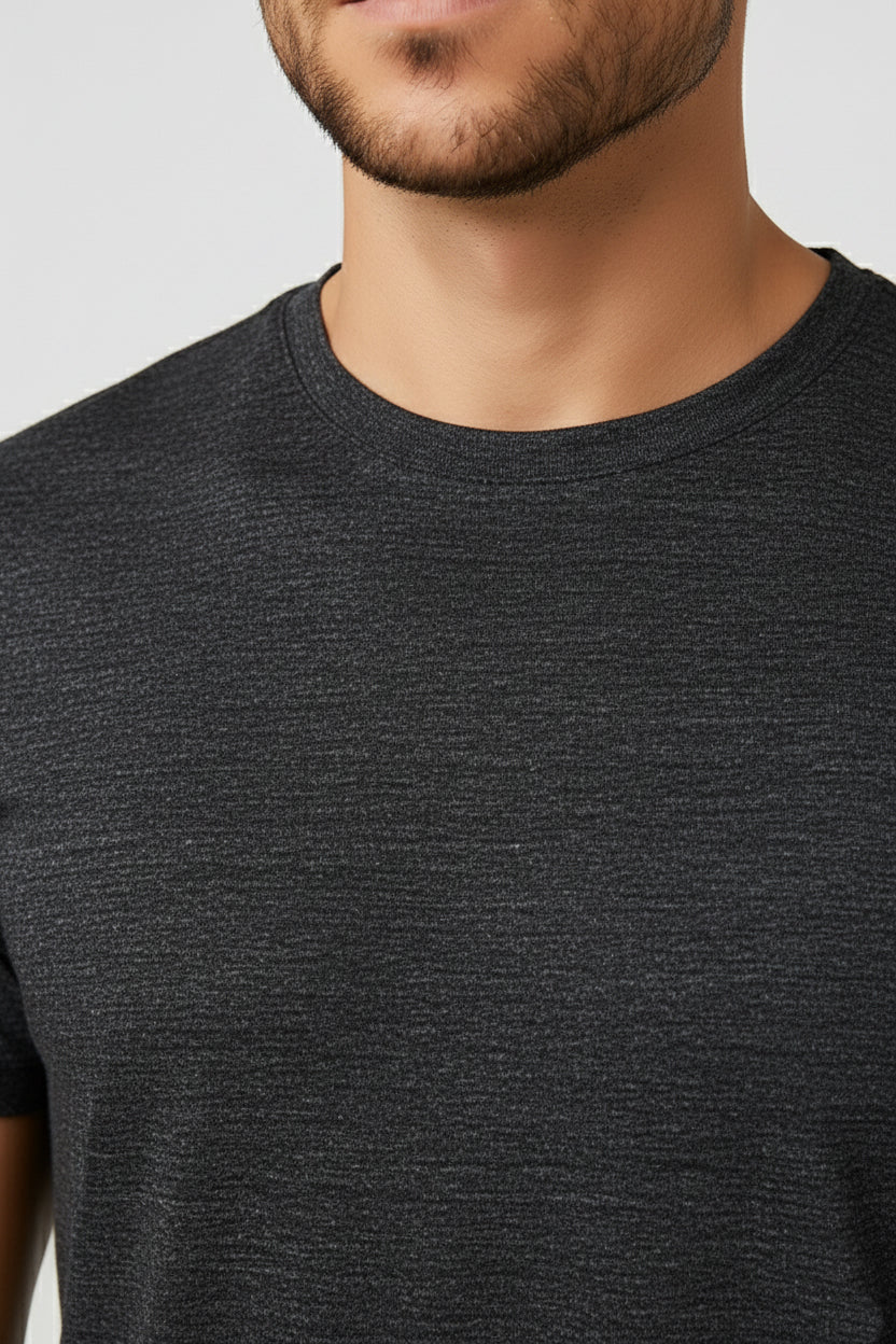 IC4 Men's LuxeFit Solid Tee (Charcoal)