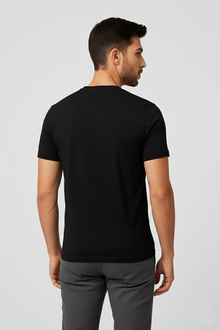 IC4 Men's LuxeFit Solid Tee (Black)