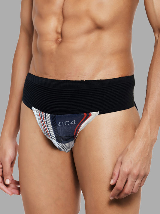 IC4 Men's Checks Print Gym Supporter