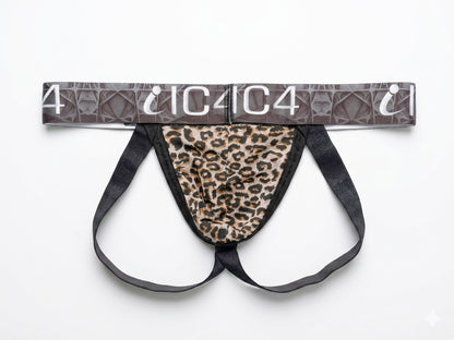 IC4 Men's Alpha Leopard Jockstrap Combo Pack of 2