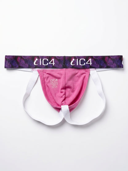 IC4 Men's Solid Pink Jockstrap Combo Pack of 2