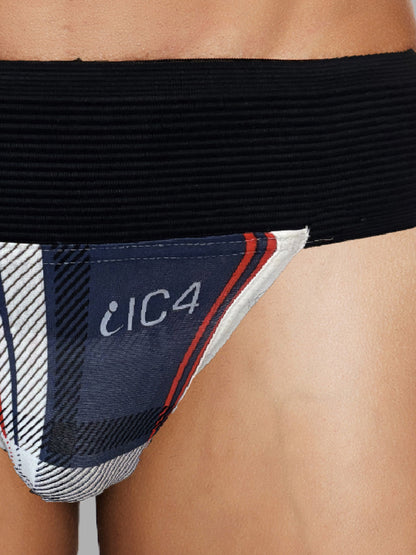 IC4 Men's Checks Print Gym Supporter