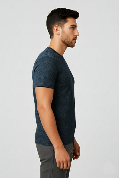 IC4 Men's LuxeFit Solid Tee (Navy)