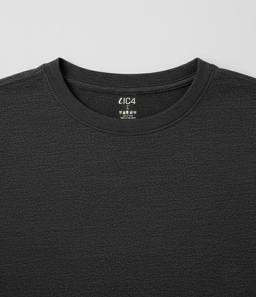 IC4 Men's LuxeFit Solid Tee (Charcoal)