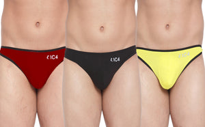 IC4 Men's Combo Pack of 3 Environment Friendly Tencel Lyocell Finer Thong with Natural Stay fresh Properties