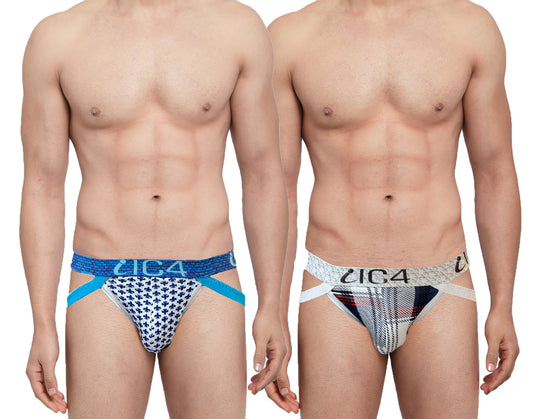 IC4 Men's Printed Jockstrap Combo Pack of 2