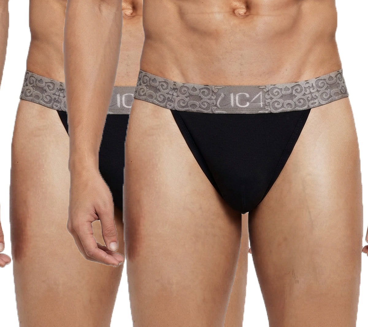 IC4 Men's Cricket Supporter with Guard Pouch Cotton Elastane Sports Underwear Combo Pack of 2