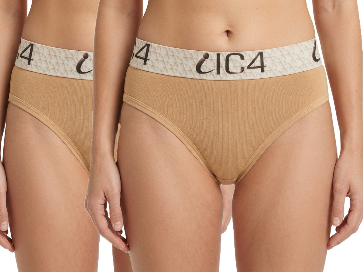 IC4 Women's Solid Hipster Combo Pack of 2