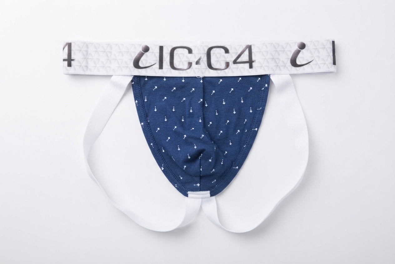 IC4 Men's Printed Jockstrap Brief Combo Pack of 2