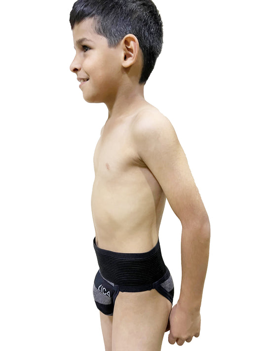 IC4 Boy's Cricket Supporter made in Cotton Elastane Fabrics - Coal