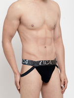 Load image into Gallery viewer, IC4 Men&#39;s Solid Black Jockstrap

