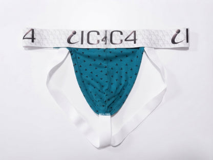 IC4 Men's Printed Jockstrap Brief (Teal)