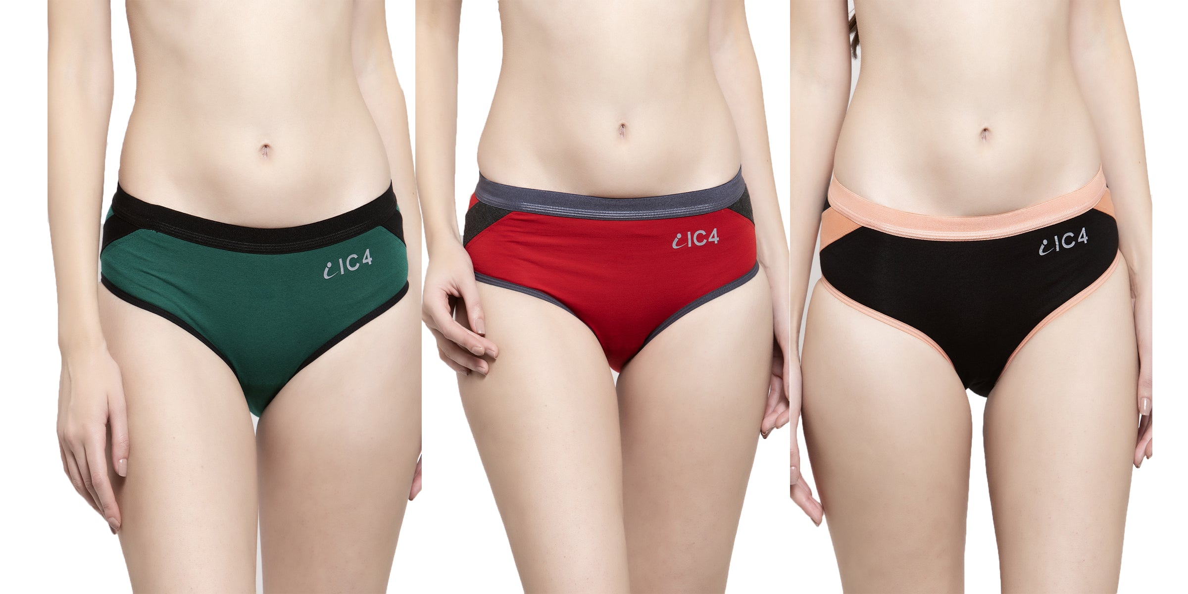IC4 Women's Hipster Combo Pack of 3