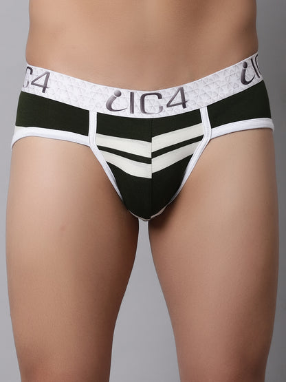 IC4 Men's Modal Elastane stripe brief