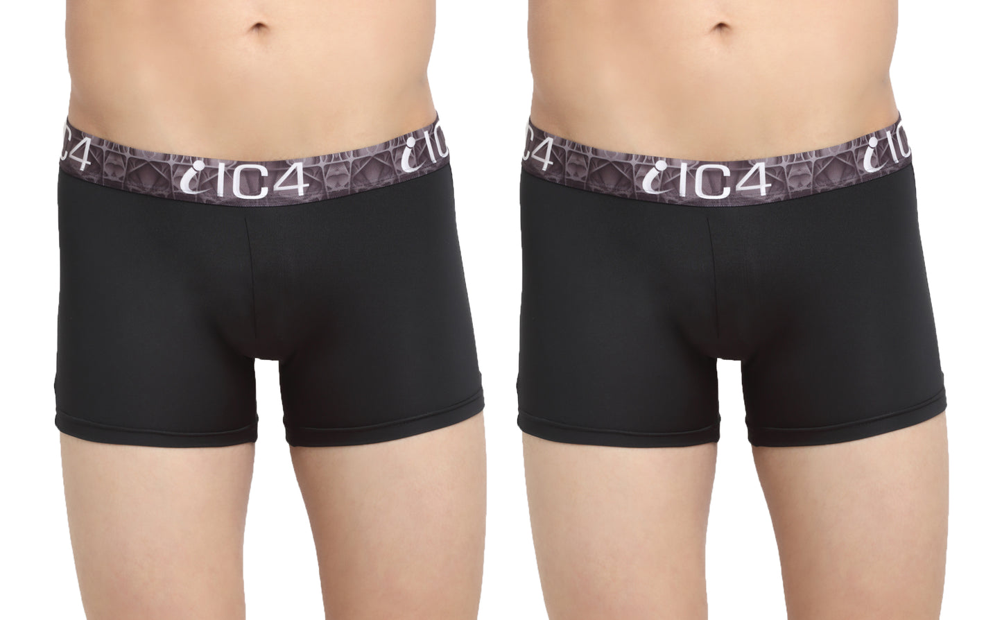 IC4 Men's Tencel Nylon Elastane Boxer Trunk Combo Pack of 2