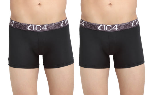 IC4 Men's Tencel Nylon Elastane Boxer Trunk Combo Pack of 2