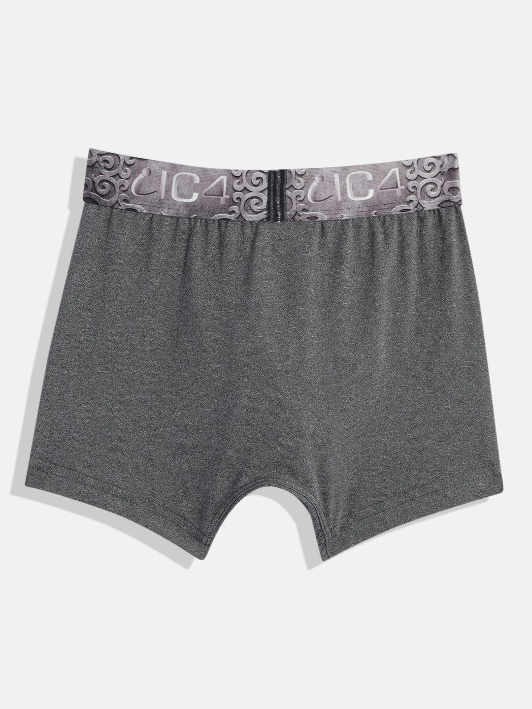IC4 Boy's Cotton Elastane Fashion Trunk Combo Pack of 2, Charcoal Color