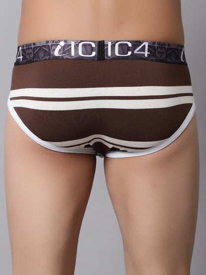 IC4 Men's Modal Elastane stripe brief