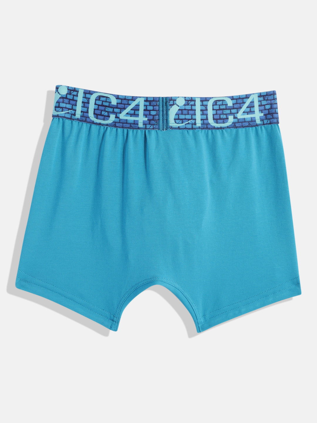 IC4 Boy's Cotton Elastane Fashion Trunk Combo Pack of 2, Teal Color