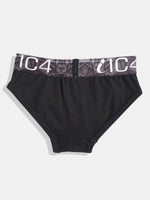 Load image into Gallery viewer, IC4 Boys Fashion Brief Combo Pack of 2 Black
