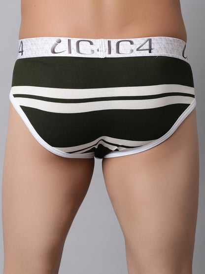 IC4 Men's Modal Elastane stripe brief